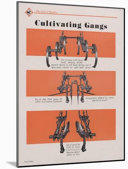 Allis Chalmers All-Crop Tractor Cultivator Gangs-null-Mounted Giclee Print