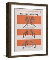 Allis Chalmers All-Crop Tractor Cultivator Gangs-null-Framed Giclee Print