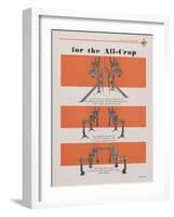 Allis Chalmers All-Crop Tractor Cultivator Gangs-null-Framed Giclee Print