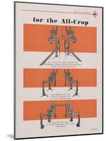 Allis Chalmers All-Crop Tractor Cultivator Gangs-null-Mounted Giclee Print