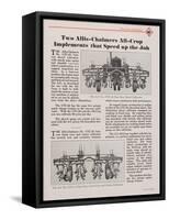 Allis Chalmers All-Crop Tractor Cultivators-null-Framed Stretched Canvas