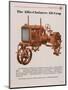 Allis Chalmers All-Crop Tractor with Power Lift-null-Mounted Premium Giclee Print
