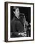 Allison Neale Playing Alto Saxophone at the Fairway, Welwyn Garden City, Hertfordshire, 2001-Denis Williams-Framed Photographic Print