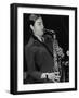 Allison Neale Playing Alto Saxophone at the Fairway, Welwyn Garden City, Hertfordshire, 2001-Denis Williams-Framed Photographic Print