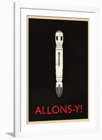 Allons-y! TV-null-Framed Art Print