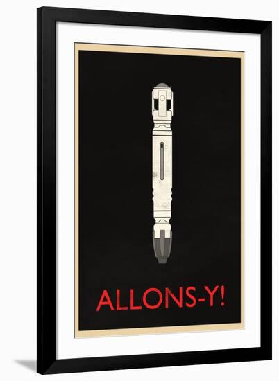 Allons-y! TV-null-Framed Art Print