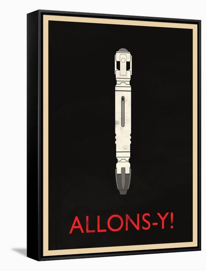 Allons-y!-null-Framed Stretched Canvas