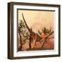 Allosaurus, a Large Theropod Dinosaur from the Late Jurassic Period-null-Framed Art Print