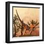 Allosaurus, a Large Theropod Dinosaur from the Late Jurassic Period-null-Framed Art Print