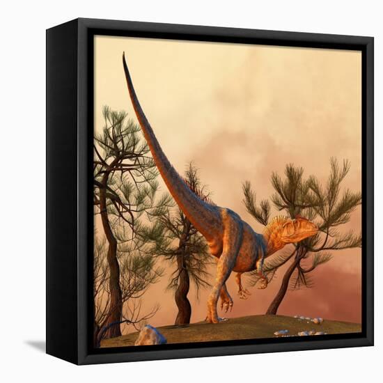 Allosaurus, a Large Theropod Dinosaur from the Late Jurassic Period-null-Framed Stretched Canvas