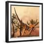 Allosaurus, a Large Theropod Dinosaur from the Late Jurassic Period-null-Framed Art Print