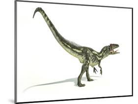 Allosaurus Dinosaur, Artwork-null-Mounted Photographic Print