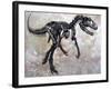 Allosaurus Dinosaur Skeleton-Stocktrek Images-Framed Art Print