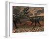 Allosaurus Dinosaurs Stalk their Next Meal-Stocktrek Images-Framed Photographic Print