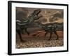 Allosaurus Dinosaurs Stalk their Next Meal-Stocktrek Images-Framed Photographic Print