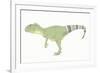 Allosaurus Pencil Drawing with Digital Color-Stocktrek Images-Framed Art Print