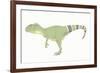 Allosaurus Pencil Drawing with Digital Color-Stocktrek Images-Framed Art Print