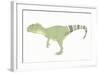 Allosaurus Pencil Drawing with Digital Color-Stocktrek Images-Framed Art Print