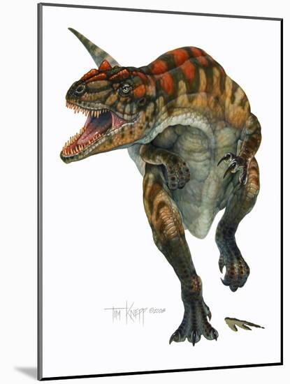 Allosaurus-Tim Knepp-Mounted Giclee Print