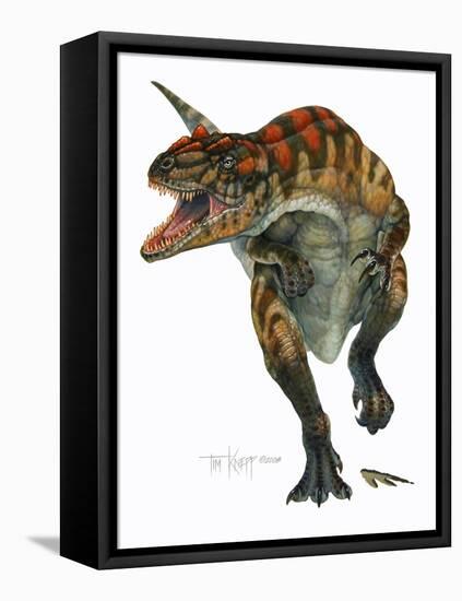 Allosaurus-Tim Knepp-Framed Stretched Canvas
