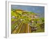 Allotment above Mousehole-Judy Joel-Framed Giclee Print