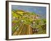 Allotment above Mousehole-Judy Joel-Framed Giclee Print