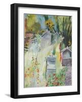 Allotment, Bishops Park, 2009-Sophia Elliot-Framed Giclee Print