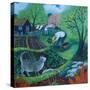 Allotment Cat-Lisa Graa Jensen-Stretched Canvas