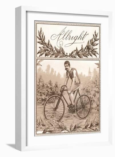 Allright Bicycle-null-Framed Art Print