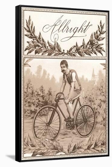 Allright Bicycle-null-Framed Stretched Canvas