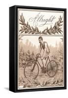 Allright Bicycle-null-Framed Stretched Canvas