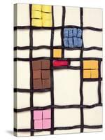 Allsorts 1 (After Mondrian) 2003-Norman Hollands-Stretched Canvas