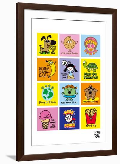 Allsorts II-Todd Goldman-Framed Giclee Print