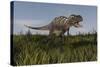 Alluring Aucasaurus in Grassland-Stocktrek Images-Stretched Canvas