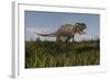 Alluring Aucasaurus in Grassland-Stocktrek Images-Framed Art Print