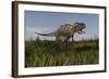 Alluring Aucasaurus in Grassland-Stocktrek Images-Framed Art Print