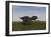 Alluring Majungasaurus in Swamp Grassland-Stocktrek Images-Framed Art Print