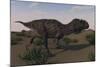 Alluring Majungasaurus in Swamp Grassland-Stocktrek Images-Mounted Art Print