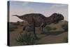 Alluring Majungasaurus in Swamp Grassland-Stocktrek Images-Stretched Canvas