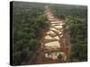 Alluvial Gold Mining in the Rainforest, Guyana-Pete Oxford-Stretched Canvas