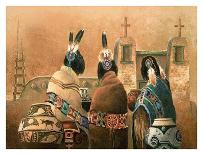 Pots and Quails-Alma Lee-Art Print