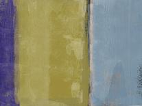 Abstract Mustard and Blue-Alma Levine-Art Print