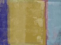 Abstract Mustard and Blue-Alma Levine-Art Print