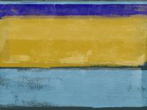 Abstract Mustard and Blue-Alma Levine-Art Print