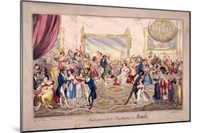 Almack's Assembly Rooms, London, 1827-SW Fores-Mounted Giclee Print