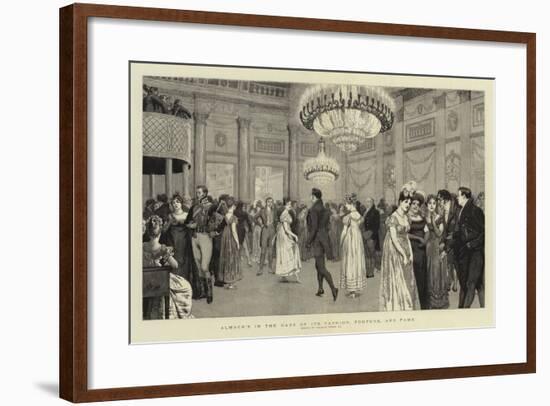 Almack's in the Days of its Fashion, Fortune, and Fame-Charles Green-Framed Giclee Print