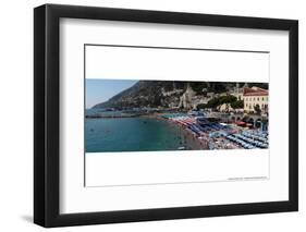 Almafi Coast Italy Panoramic-null-Framed Photo