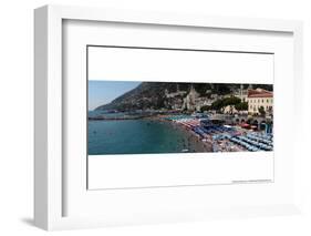 Almafi Coast Italy Panoramic-null-Framed Photo