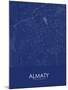 Almaty, Kazakhstan Blue Map-null-Mounted Poster