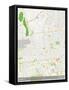 Almaty, Kazakhstan Map-null-Framed Stretched Canvas